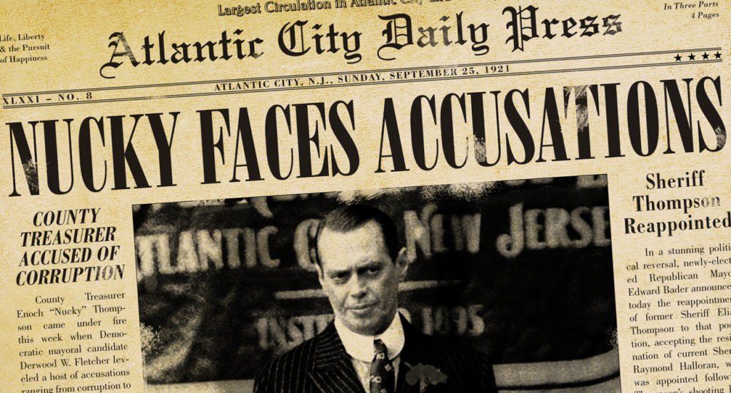 Boardwalk Empire 1920s-themed newspaper header