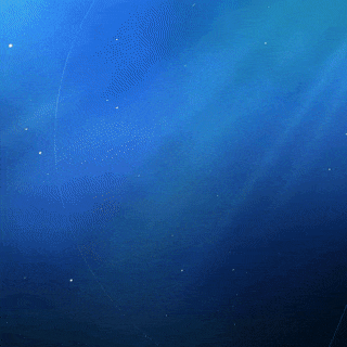 Radial line graphic animation frame on a blue starfield background