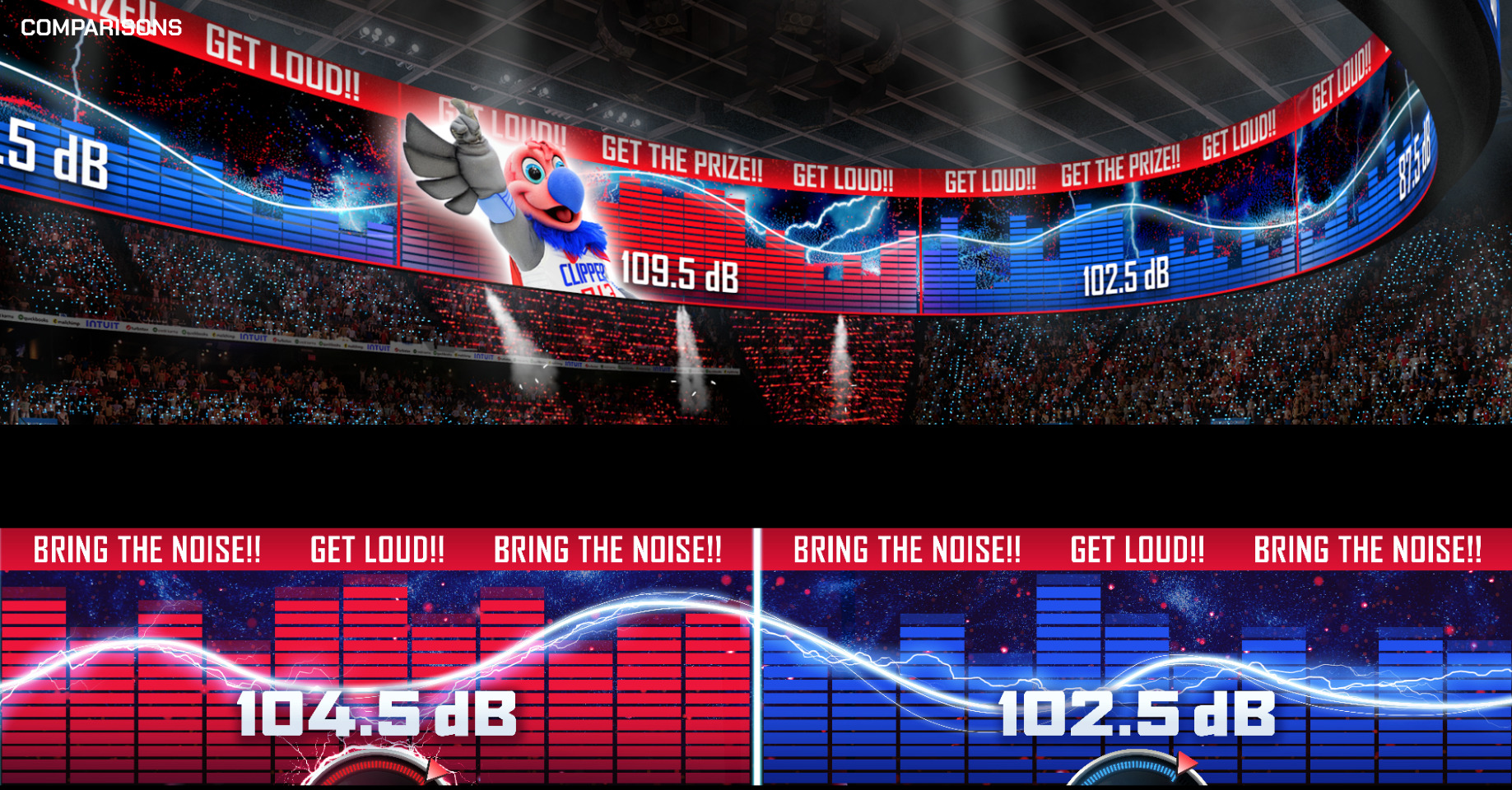 Bring the Noise crowd-meter UI design