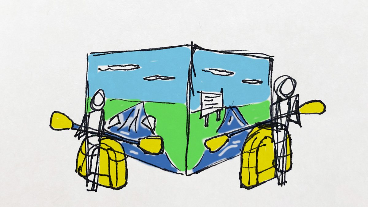 Raft graphic concept, alternate angle