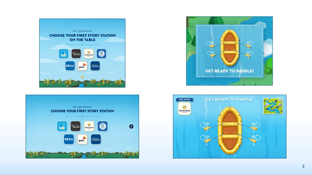 UI design exploration, alternate screen
