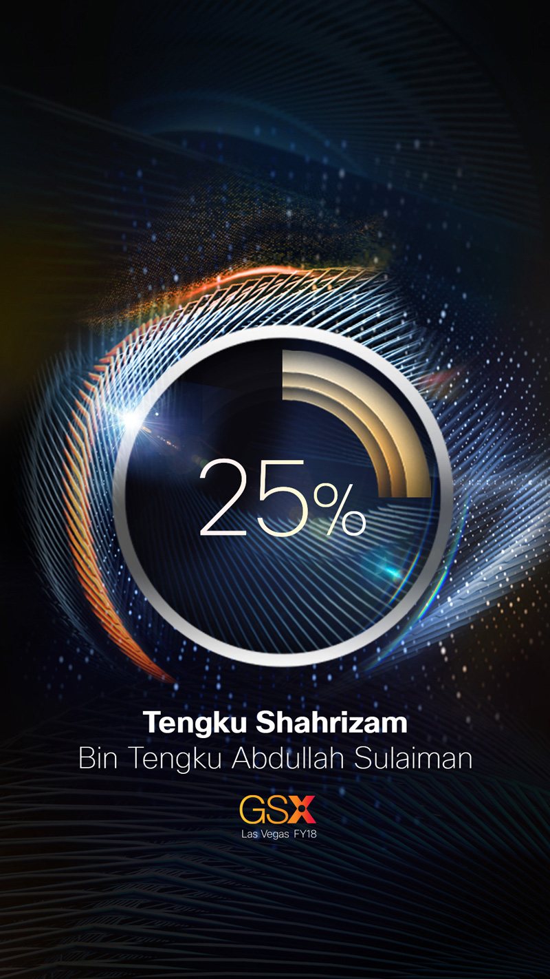 Portal screen showing an attendee's 25% engagement progress