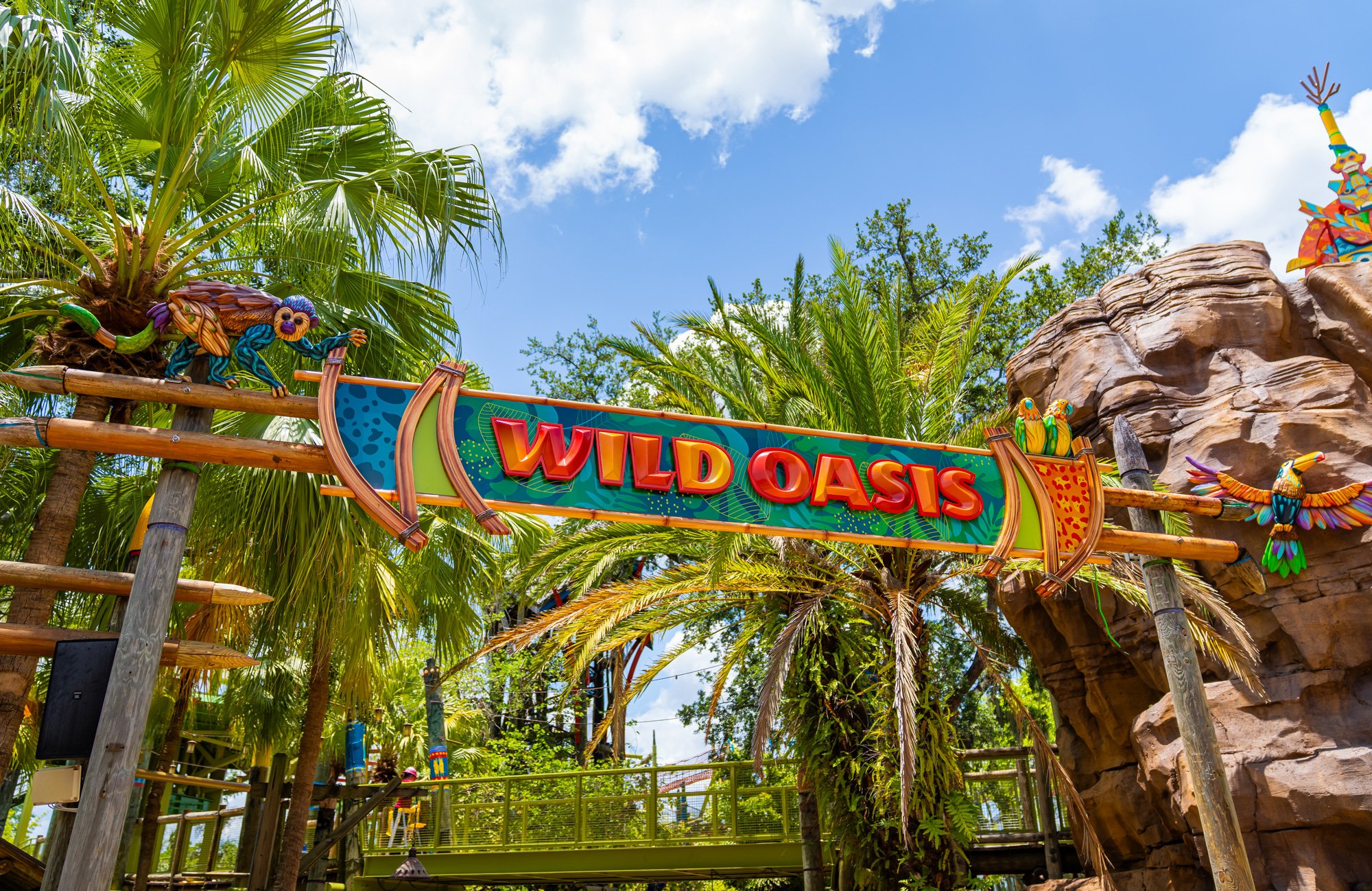 Wild Oasis entrance sign